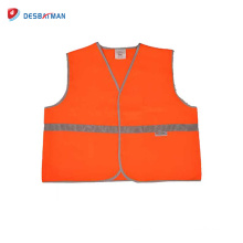 2017 heißer verkauf fabrik preis 2014 nachrichten 100% polyester sicherheitswesten orange farbe